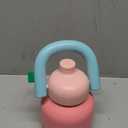 CHAKO LAB Water Bottle with Straw and Carry Handle | Wide Mouth vacuum insulated stainless steel Bottles | Reusable, leak-proof and BPA-free | 33oz(Pink&Red)