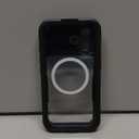 Lanhiem Magnetic for iPhone 16 Case, IP68 Waterproof Dustproof Case, [Compatible with Magsafe] [Built-in Screen Protector] Full Body Heavy Duty Rugged Phone Cover 6.1 inch, Black/Clear