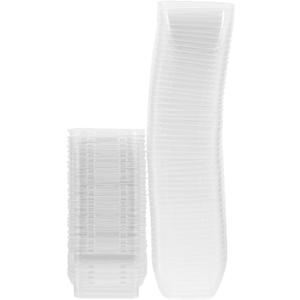 50sets Dessert Salad Yogurt Cups Plastic Lids Covers for Wedding Banquet Birthday Party Snack