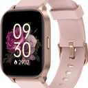 Smart Watch for Women, Smartwatch Compatible Android Phone and iOS Phone, Answer/Make Calls, Fitness Tracker, Heart Rate/Sleep Tracker/100 Sports/IP68 Waterproof (Light Pink)