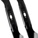 HQPASFY 742-05510 High Lift Lawn Mower Blades, Compatible with 46" Deck Cub Cadet, MTD, Crafts Man, Troy Bilt for Riding & Zero-Turn Mower Blades, Replace OEM 742P05510 CMXGZAM110192, 2 Pack