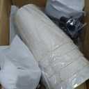 5-Light Modern Chandeliers, Pendant Lights Fixture with Linen Beige Fabric Shade for Living Room Dining Room Bedroom Hallway Entryway, Height Adjustable,E12