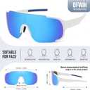 Polarized Cycling Sports Sunglasses for Men Women UV Protection Fishing Bike Running Wrap Around Sun Glasses