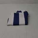 DII Cabana Stripe Outdoor Zippered Tabletop Collection, Stain/Wrinkle Resistant & Waterproof, 52" Round, Nautical Blue