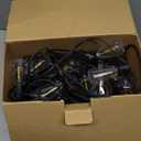 Brightever LED Outdoor String Lights 100FT Patio Lights with 52 Shatterproof ST38 Vintage Edison Bulbs, Outside Hanging Light Waterproof for Porch, Deck, Garden, Backyard, Balcony, 2700K Dimmable (100FT-Warm White, Black Wire)