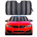 Car Windshield Sunshade Thicken 5-Layer UV Reflector Auto Front Window Sun Shade Visor Shield Cover,Keep Vehicle Cool(Gary,57"  27.5")
