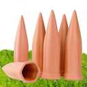 Plant Watering Devices 6 Pack Terracotta Vacation Plant Waterer Wine Bottle Watering Stakes Slow Release Plant Watering Spikes Self Watering Devices for Indoor Outdoor Plants