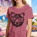 Mama Shirt for Women Mama Bear Shirts Mothers Day Mom Life Tee Tops