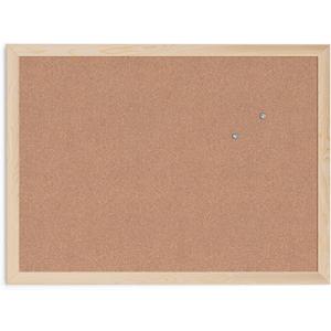 U Brands Cork Bulletin Board, 23" x 17" Inches, Light Birch Wood Frame (265U00-01)