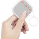 Portable Sound Machine, in-Ear Ultra Slim Mini White Noise Sound Machine with 17 Soothing Sounds for Adult Kid Baby, Timer, Memory Function, Rechargeable Noise Maker for Sleep Travel Home