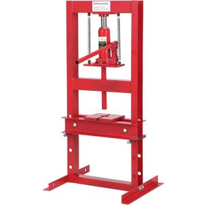 6-Ton Hydraulic Press, Heavy Duty Benchtop Hydraulic Shop Press with 2 Press Plates, H-Frame Adjustable Garage Floor Press for Car Repair and Garage