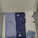 Yoofoss Bassinet Sheets for Baby,3-Pack Fitted Bassinet Sheets Set Compatible with Halo Bassinest Swivel Sleeper,Baby Delight,Angelbliss,Soft Breathable Bassinet Mattress Sheets(Blue+Cloud)