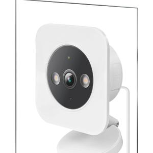 2 Pack Security Camera Window Mount Compatible with Tapo C120, No Drill No Screws Installation Required, Anti-Theft Strong Adhesive Tape Holder for Home Security, White