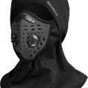 ROCKBROS Ski Mask Balaclava Winter Mask for Men Baclava Cold Weather Thermal (One Size, Black)