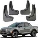Korlot Black Car Mud Flaps Mudguard Fender Accessories for Hyundai Santa Cruz 2022-2026