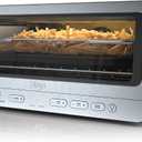Ninja Flip Toaster Oven & Air Fryer, 8-in-1 Functionality, Flip Up & Away Capability for Storage Space, Large Capacity, Air Fry Basket, Sheet Pan, Wire Rack & Removable Crumb Tray, Stainless, 1800 watts, SP151