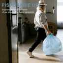 Table Cloths Disposable 6 Pack Light Blue, 108x54 Inch Blue Plastic Tablecloth Waterproof Rectangle Table Covers for Wedding, Birthday, Bridal Shower, Graduation, Prom, Disco & Party Supplies