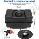 691993 Fuel Tank - 4 Quart Plastic Gas Tank & Cap Compatible with B&S Remote Mounting for Lawn and Garden Equipment Engines and for Remote Mounting, Some Specific Snow Blower, Tiller, Log Splitter