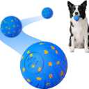 2-in-1 Interactive Dog Ball Toy for Aggressive Chewers, Automatic Moving & Bouncing E-TPU Dog Ball, 3 Modes Smart Pet Toy with Motion Sensor (Blue)