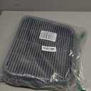 Cat Litter Box Ramp, Antisplash Cat Litter Box Step Tray, Double Layer Kitty Trapping LitterBox Mat Catcher Stair for Kittens Senior Cats, 13.78x11.8in (Gray