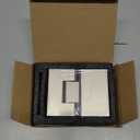 Shower Door Hinges, 180 Degree Glass Door Hinges, Heavy-Duty Brass Shower Door Replacement Parts for 5/16"-1/2" (8-12mm) Glass Thick, Brushed Nickel