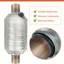 Rear Catalytic Converter Compatible with Hyundai Elantra 2.0L L4 GT,GLS,LIMITED 2004 2005 2006 (EPA Compliant)