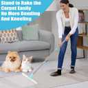 Carpet Rake for Pet Hair Removal (3PCS) 53.5 Adjustable Long Handle Carpet Rake Remover for Cat Dog Hair Remover Carpet Brush Scraper Lint Remover Scraper for Carpets, Rugs, Mats, Couch