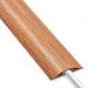 Cord Covers for Wires on Floor 6FT, Cord Cover Floor, Wood Yellow Oak Floor Cable Management, Cable Protector Prevent Cable Trips Floor Cable Covers for Cords, Cable Cavity: 0.47" (W) x 0.24" (H)