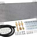 Low Pressure Drop Trans Cooler,40K Transmission Oil Cooler Lpd47391 Compatible With Tru Cool Heavy Duty 40,000 Gvw Max - Low Pressure Drop Trans Cooler - Silver