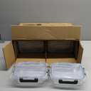 [8-Pack,30 oz]Glass Meal Prep Containers,Glass Food Storage Containers,Airtight lunch Containers with Lids, Microwave, Oven, Freezer and Dishwasher (Gray)