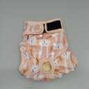 Langsprit Washable Female Dog Diapers (3 Pack) - Doggie Reusable Small Medium Large Dog Diapers for Doggy Puppy Female in Period - Highly Absorbent Dog Heat Panties (Medium,Rabbit, Owl, Lion)