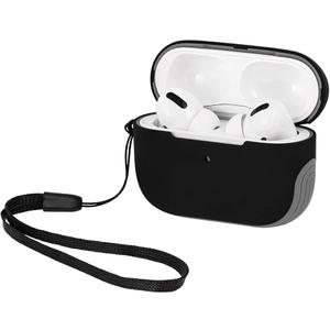 WITHit Sport Cover Compatible with Apple AirPods Pro, Soft, Durable Silicone and Hard Protective Shell, Protective Earbud Cover – Wireless Charging Compatible AirPod Pro Case (Black/Grey)