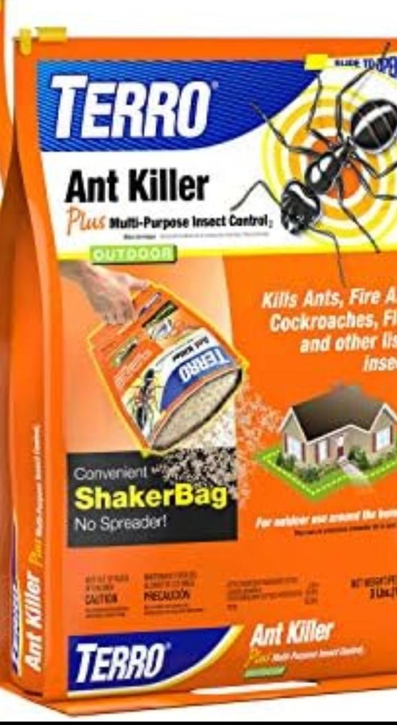 TERRO T901SR Ant Killer Plus Multi-Purpose Insect Control for Outdoors - Kills Fire Ants, Fleas, Cockroaches, and Other Crawling Insects - 1 Pack, 3 lb, Granule