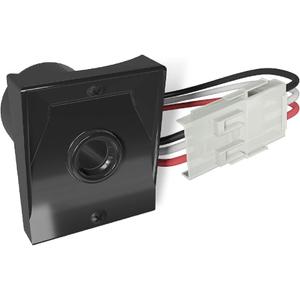 Solus Dusk-to-Dawn Sensor with Ezee Change Plug – Outdoor Photocell Sensor for 3" Lamp Posts – Auto On/ Off – UL Listed – 120V (Black, Pack of 1)