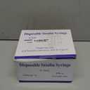 100 Pack 31G-1/4"(6mm) 0.3cc/mL Jeringa Lab Supplies Disposable Liquid Measurement Tool, Individually Wrapped