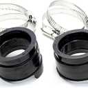 Black Carburetor Insulator Intake Boot For Honda Shadow ACE Aero Spirit Sabre VT1100, 16211-MAH-000, 3 Pack