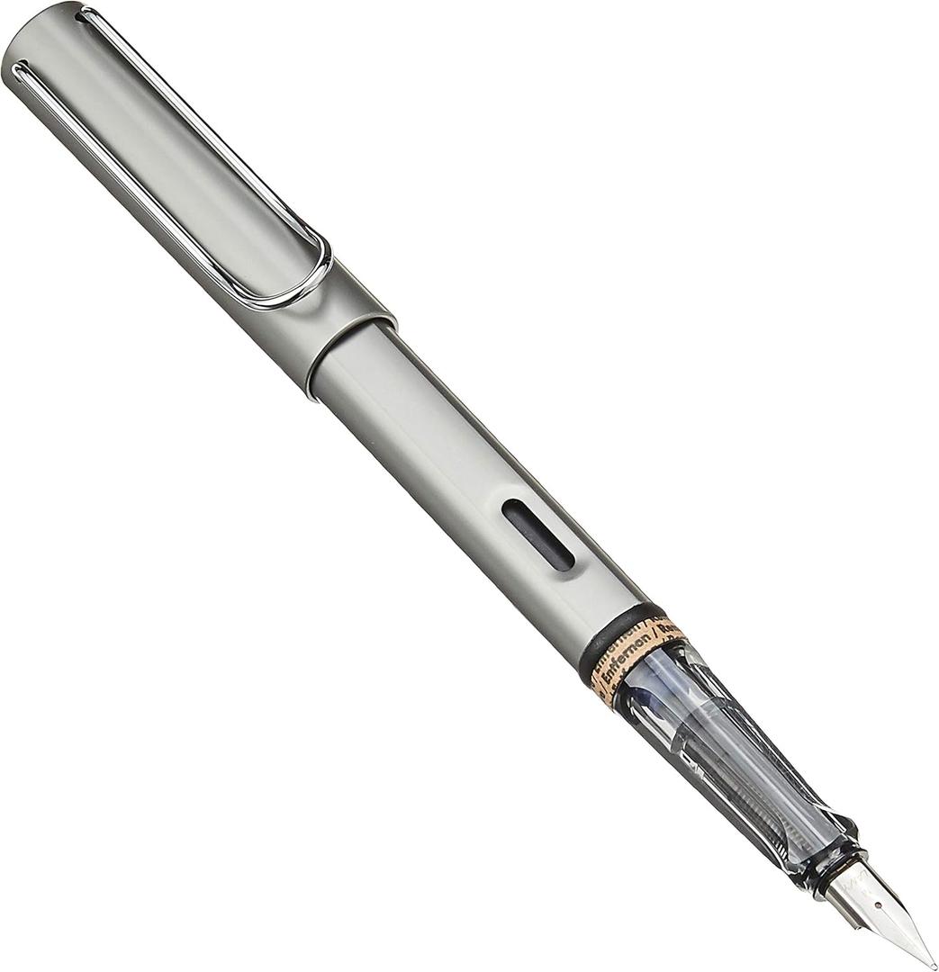 Lamy AL-Star Fountain Pen (26M) Graphite & 5 Black Ink Cartridges