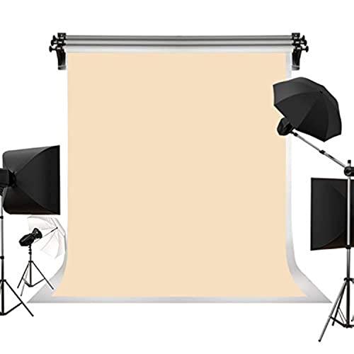Kate 6ftX9ft Solid Beige Backdrop Portrait Photography Background for Photography Studio Children and Headshots Beige Backdrop Background