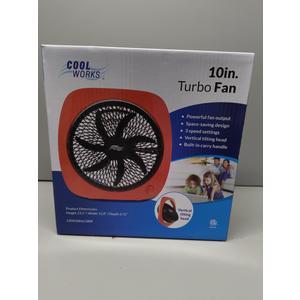 10in. Turbo Fan H 13.1"/ L 12.8",RED