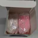 Wenqik 4 Pcs Valentines Day Table Decorations Pink Valentine Mini Wooden Birdhouse Sign Love Heart Decor with Bow for Wedding Engagement Party Tabletop Shelf Decor