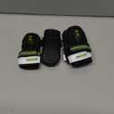 BECROWM Dog Shoes&Dog Boots for Small,Medium,Large Dogs,Waterproof Non-Slip Shoes for Winter&Hiking,Adjustable Paw Protection, for Dogs(#1(width1.77inch) for 15-22 lbs) (Black)