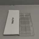 ALINK Skinny Clear Glass Straws, 10.5" x 7 mm Long Reusable Drinking Straws for 30 oz 20 oz RTIC/YETI Stanley Tumblers, Mason Jars, Pack of 8 with 2 Straw Brush