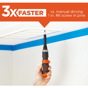 BLACK+DECKER Cordless Screwdriver, Alkaline (BCF601AA)