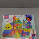 MEGA BLOKS First Builders Toddler Building Blocks Toy Set, ABC Musical Train with 50 Pieces, Music and Sounds, Ages 1+ Years