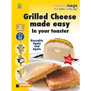 Pack of 12, 2 x Toastabags - Grilled Cheese Made Easy in Your Toaster. Up to 100 Times 