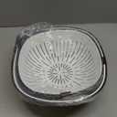 Colander Bowl Set of 2, Nesting Large Capacity Plastic Food Strainer for Pasta, Vegetables and Fruits Washing Draining Basket, Space Saving, BPA Free (Grey)