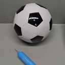 Soccer Ball Size 5 with Pump - Single, 
- Official Size & Weight - Classic Indoor Outdoor Soccer Long-Lasting - Ideal Gift for Toddler Kids Boys Girls Youth Adult