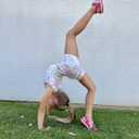 Idgreatim 2-10 Years Gymnastics Leotards for Girls Sparkly Biketards Unitards Athletic Tumbling Outfit (Star Pink)