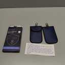 Vammcht Upgraded Faraday Bag for Key Fob (2 Pack), Premium Faraday Key Fob Protector Car RFID Signal Blocking, Car Security Protection, Anti-Theft Pouch, Anti-Hacking Case Blocker Blue