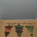 Lanpn Christmas Welcome Natural Coir Door Mat, Christmas Tree Coco Front Door Outdoor Doormat Outside Entrance Porch Non Slip Rubber Rug Winter Xmas Farmhouse Decor (Brown, 30x17 inch) (1'5" x 2'6" (Rectangular))